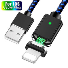 Load image into Gallery viewer, 3 IN 1 Magnetic Fast Charger USB Data Cable