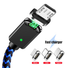 Load image into Gallery viewer, 3 IN 1 Magnetic Fast Charger USB Data Cable