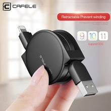 Load image into Gallery viewer, CAFELE 1m Retractable Fast Charging Data Sync Cable For iPhone