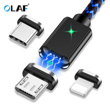 Load image into Gallery viewer, 3 IN 1 Magnetic Fast Charger USB Data Cable