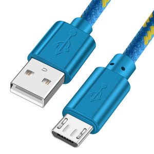 OLAF Nylon Braided Micro USB 1m/2m/3m Data Sync USB Charger Cable