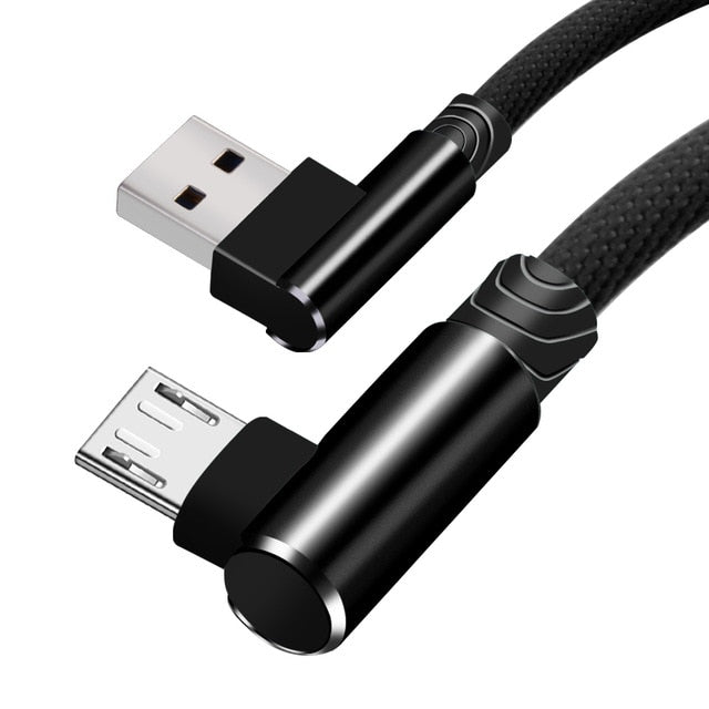 OLAF 90 Degree Micro Fast Charging Cable For Android Devices