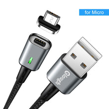 Load image into Gallery viewer, 3 IN 1 Magnetic Charging Micro USB Cable QC3.0 Fast Magnet Charger USB Cable Wire