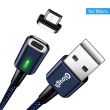 Load image into Gallery viewer, 3 IN 1 Magnetic Charging Micro USB Cable QC3.0 Fast Magnet Charger USB Cable Wire