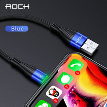 Load image into Gallery viewer, Rock 1m 2m Led Usb Charger for Iphone
