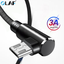 Load image into Gallery viewer, OLAF 90 Degree Micro Fast Charging Cable For Android Devices