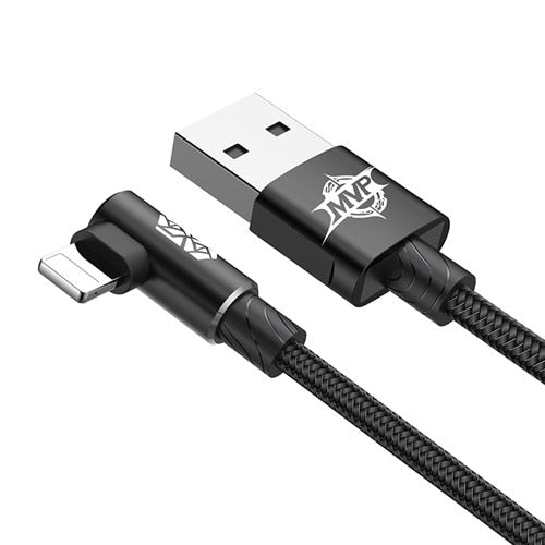 Fast Charging Smart USB Data Cable 90 Degree for All Iphones/Ipads