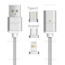 Load image into Gallery viewer, GARAS 3 IN 1  Fast Charging Magnet USB Cable