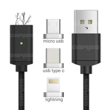Load image into Gallery viewer, GARAS 3 IN 1  Fast Charging Magnet USB Cable