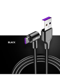 Venroii 5A USB Type C Cable 1m 2m 3m Super Charge Cable