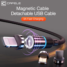 Load image into Gallery viewer, 3 IN 1 USB Charging Cable Magnetic Heads Easy Plug