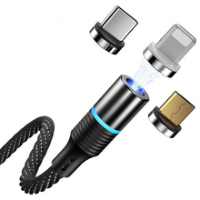 Load image into Gallery viewer, 3 IN 1 USB Charging Cable Magnetic Heads Easy Plug