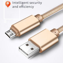 Load image into Gallery viewer, CXV Nylon Charging Fast Charging Cable Micro USB