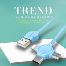 Load image into Gallery viewer, 3 IN 1 Compatible Fast Charging Magnetic Cable