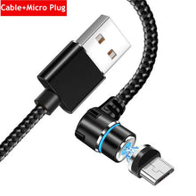 Load image into Gallery viewer, 3 IN 1 Fast Charging 90 Degree Magnetic Cable Switchable 360 Degrees