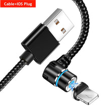 Load image into Gallery viewer, 3 IN 1 Fast Charging 90 Degree Magnetic Cable Switchable 360 Degrees